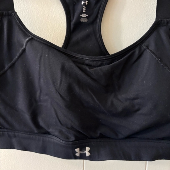 Under Armour Black High-Impact Sports Bra with Racerback - Picture 4 of 9